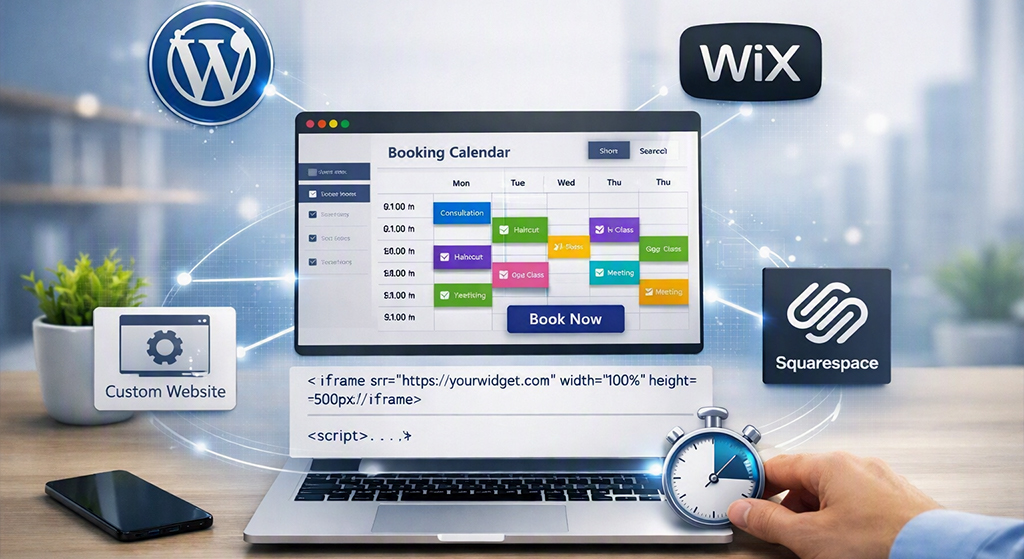 How to Set Up Your Booking Widget on Any Website (WordPress, Wix, Custom)