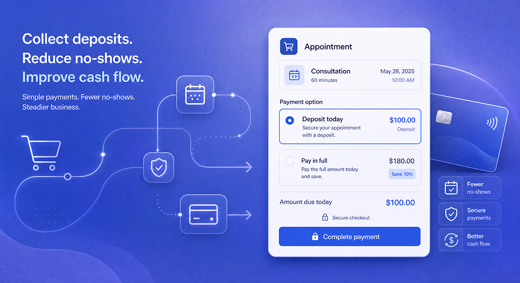 How to Collect Deposits for Appointments (Partial Payment Guide)